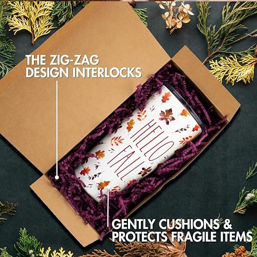 Miniatura 87 de MagicWater Supply - 1 libra - Naranja - Relleno de papel de corte arrugado ideal para envolver regalos, relleno de cestas, cumpleaños, bodas