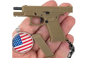 American Flag Keychain: Gun Keychain Gifts, Mini Gun Keychain, Pistol Shape Keychain, Great for Handbags