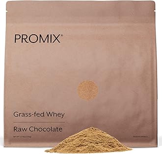 - ProMix Nutrition Whey Protein Powder, Chocolate - Grass-Fed - ­Post Workout Fitness & Nutrition Shakes, Smoothies, Baking & Cooking Recipes - Gluten-Free - 2.5 Pound (Pack of 1)