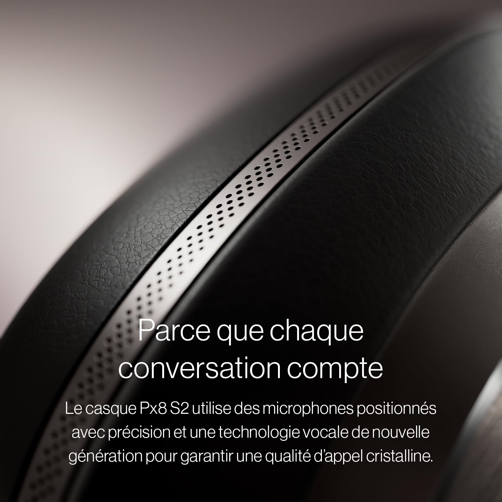 Bowers & Wilkins Px8 S2 Casque sans Fil à Réduction de Bruit avec Bluetooth Audio, & Recharge Rapide, 30 Heures de Lecture Haute Résolution et Microphone Intégré - Noir Onyx