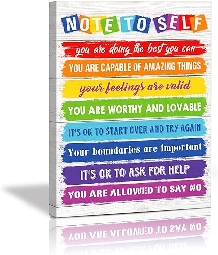 KAIRNE Decoración de arco iris para decoración de pared de sala de juegos para niños, arte de pared, arte de pared de arco iris, afirmaciones