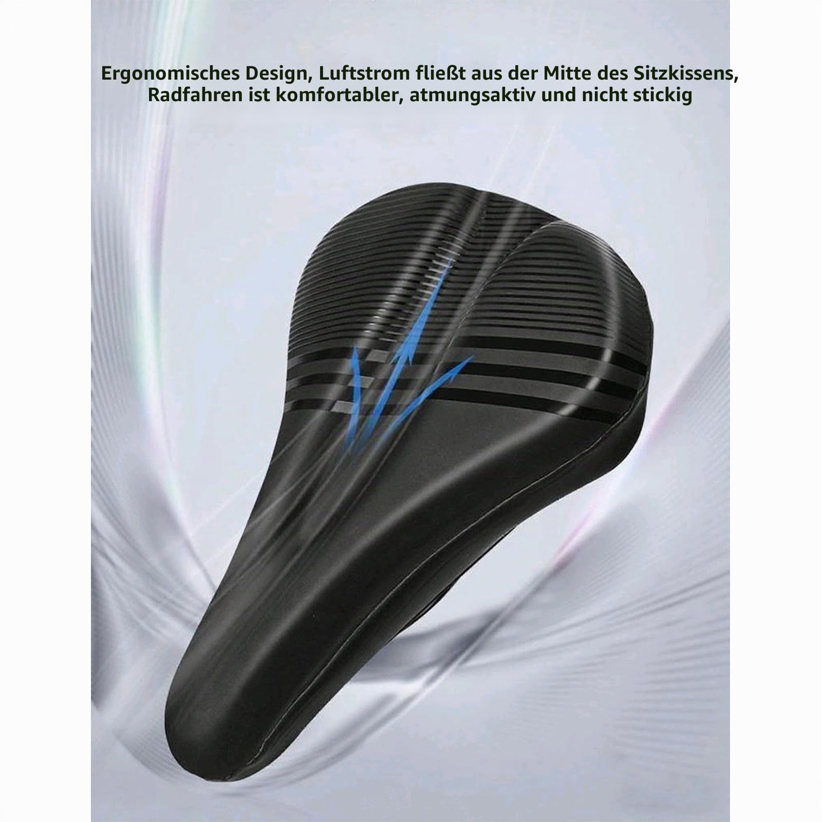 Bequemes Sitzpolster,Fahrradsattel,Ergonomischer Fahrradsitz Polster,Herren Damen Bequemer,für Mountainbike
