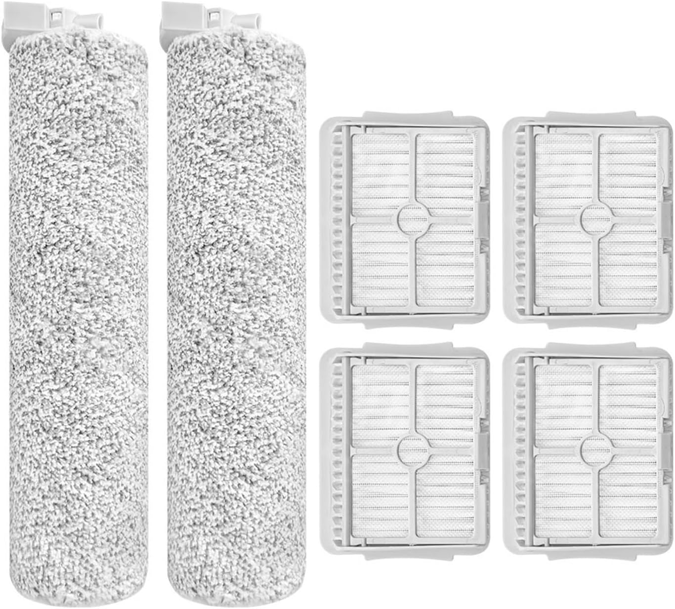 EtliN Compatible with Xiaomi Shunzao H100 Pro Wet Dry Vacuum Cleaner Replacement Spare Part Accessory Soft Fluffy Roller Brush Hepa Filter Osotek(Color:Set A)