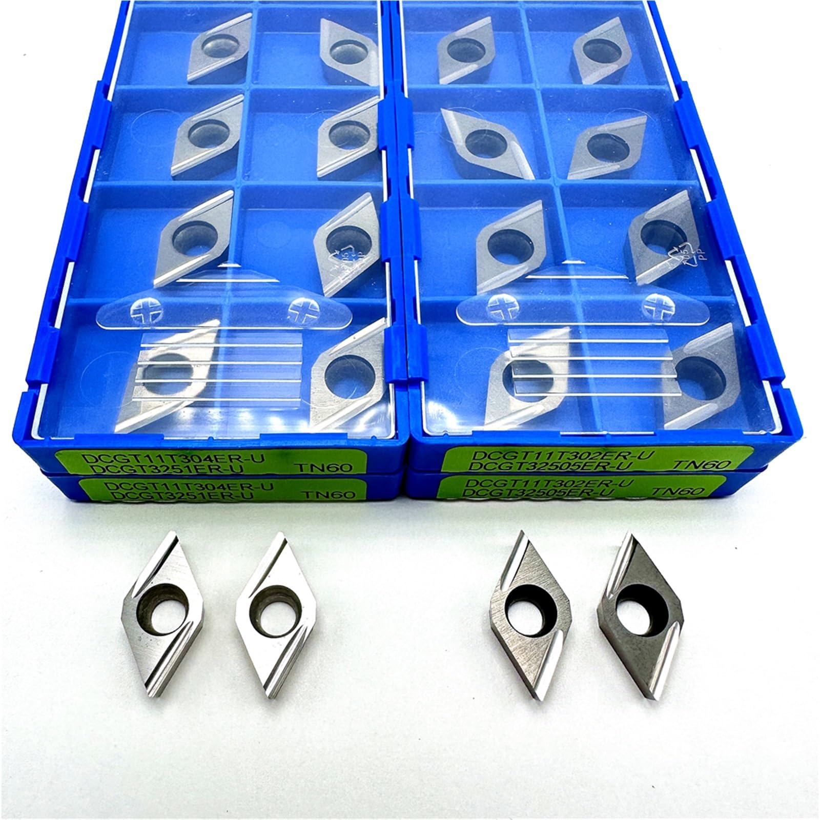 Outil De Tournage Externe CNC Coupe En Métal Et Céramique(10PCS DCGT11T304EL-U TN60)