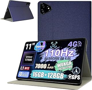 For ALLDOCUBE iPlay 70E 用 ケース カバー KONXISA For ALLDOCUBE iPlay 70E タブレット 11インチ ケース 角度調整 スタンド PU+TPU素材 耐汚れ 耐傷 耐衝撃 全面保護 手触りが良い タブレットスリーブ（ブルー）