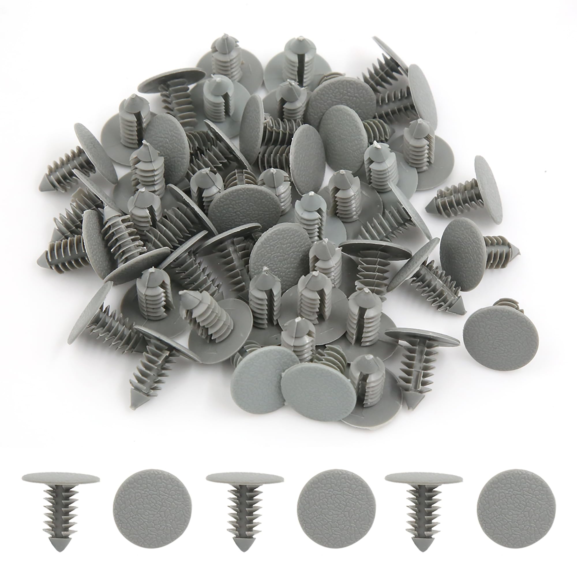 Image secondaire de Pack de 50 Agrafes en Plastique pour Fixation de Pare-Choc - uxcell