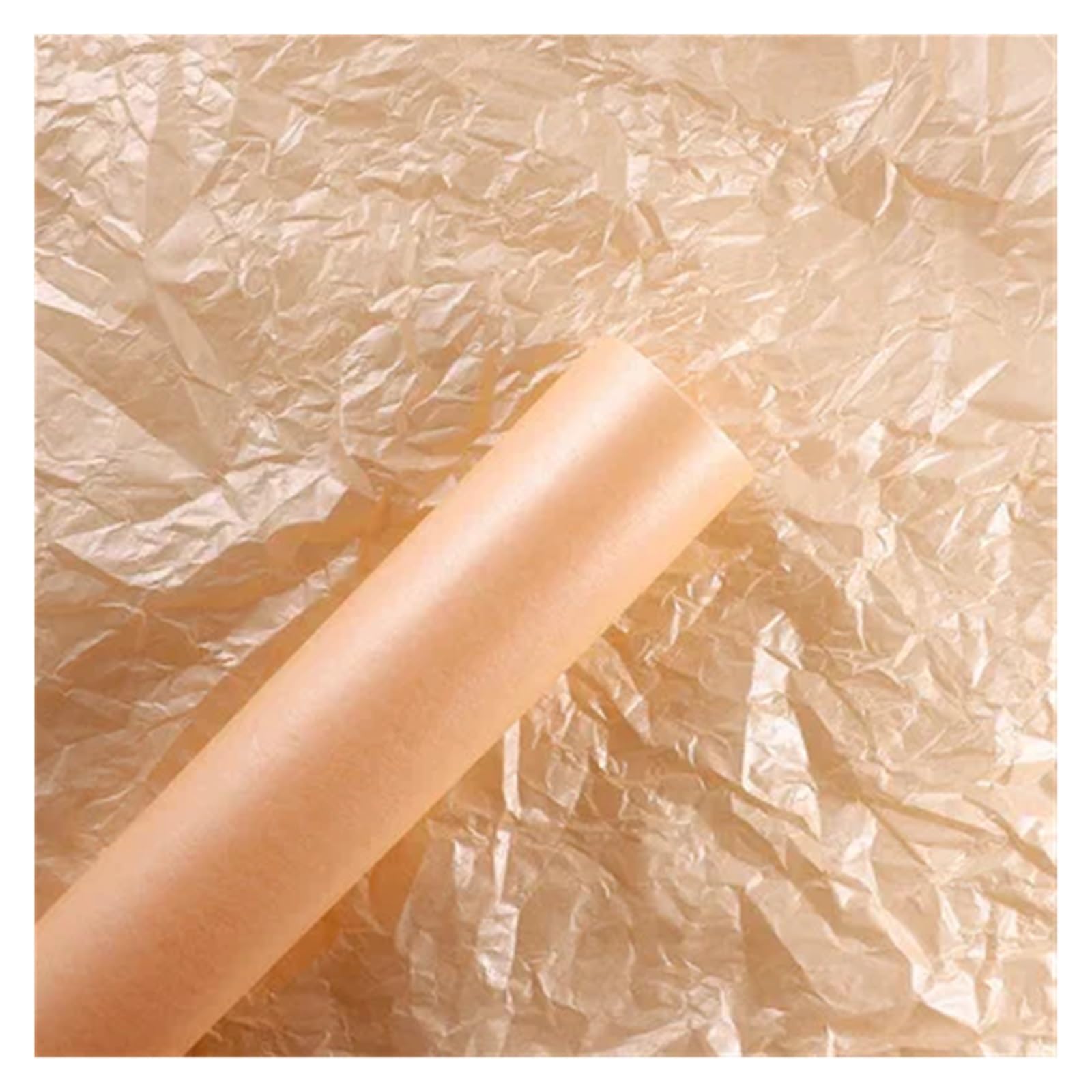 WENH Waterproof Pearlescent Tissue Paper, Thickened Flower Packaging, Bouquet Lining Paper, Crinkle Paper Pack For Arts And Crafts(Orange)