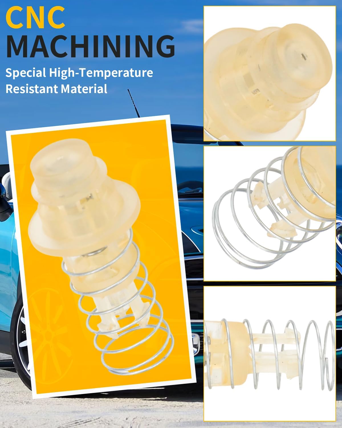11427562250 Oil Filter Housing Plunger for Mini Cooper Engine Base Hatchback (R50) 2004-2006, S Hatchback (R53) 2002-2006, Base and S Convertible (R52) 2005-2008(Durable Material Upgrade)