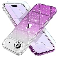 Vista 61 de Choiche, funda para iPhone 14 de mujer, brillante, protección de grado militar, 2 cubiertas de lentes de cámara Diamond, 2 protectores de vidrio
