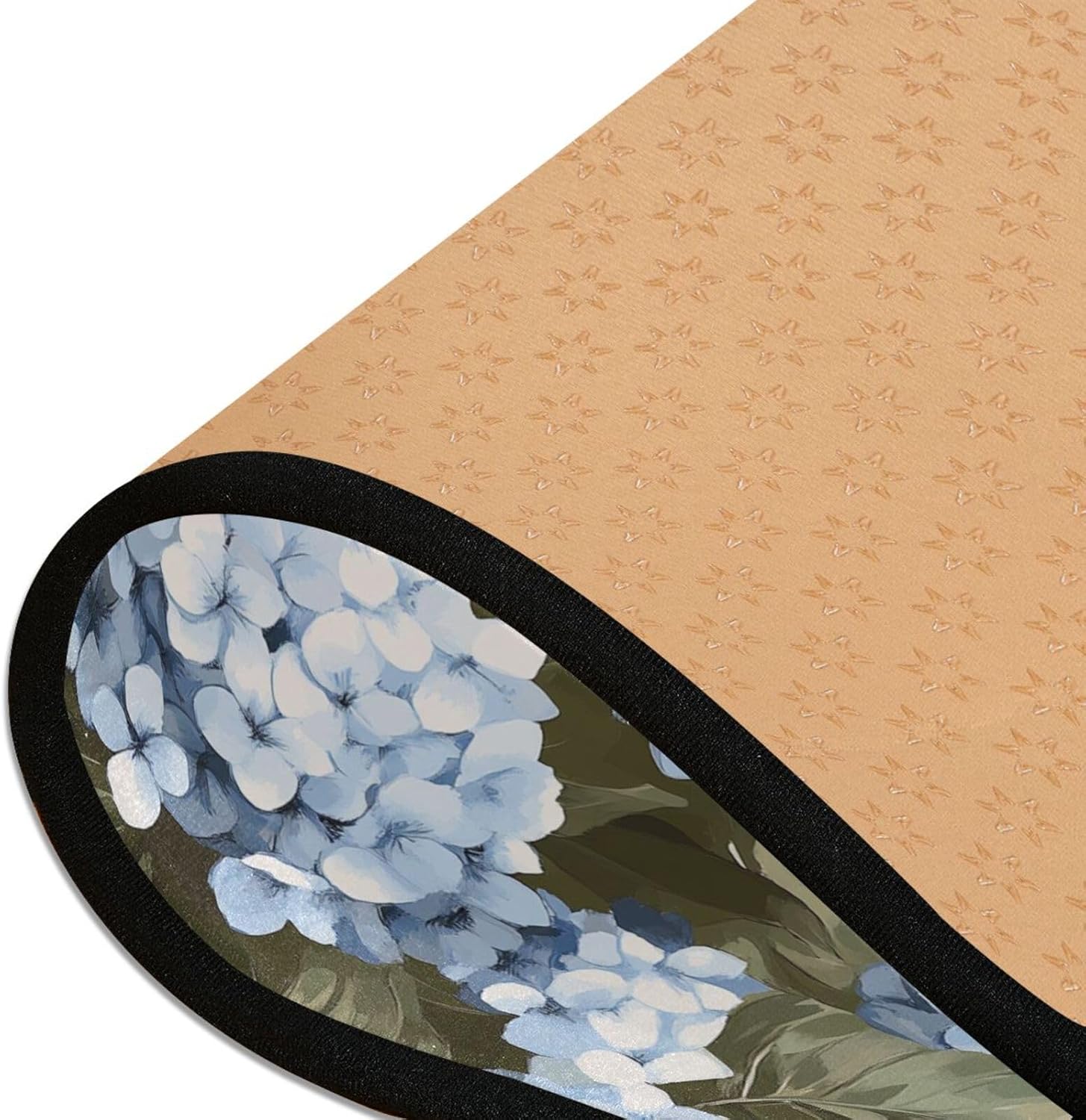 ALAZA Retro Hydrangea Flowers Runner Area Rug Non Slip Floor Mat for Hallway Entryway Living Room Bedroom Dorm Home Decor 72x24 inches