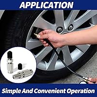 Vista 6 de Válvula Schrader de inflado con empuje para conectar para tubería de línea de aire de 1/4 pulgadas de diámetro exterior y suspensión de resorte