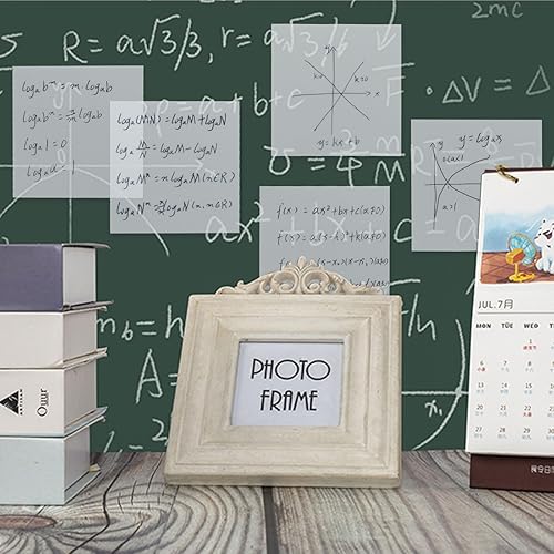 Miniatura 5 de MultiBey Bloc de notas adhesivas transparentes de 3 x 3 pulgadas, transparente, impermeable, autoadhesivo, translúcido, nota adhesiva para libros,