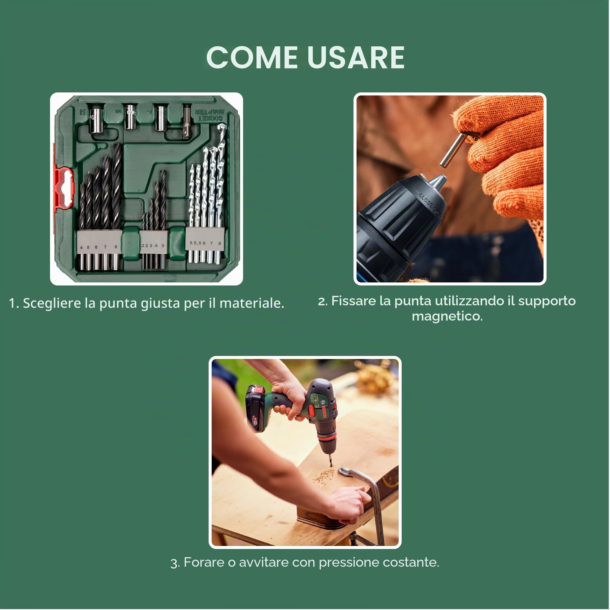 Bosch Set da 34 Pezzi di punte e bit avvitamento in titanio X-Line (per legno, pietra e metallo, accessori trapano)