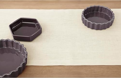 Vista 147 de Solino Home Camino de mesa de lino – 14 x 90 pulgadas, lino europeo, beige – Fete, hecho a mano con tela de lino 100% puro