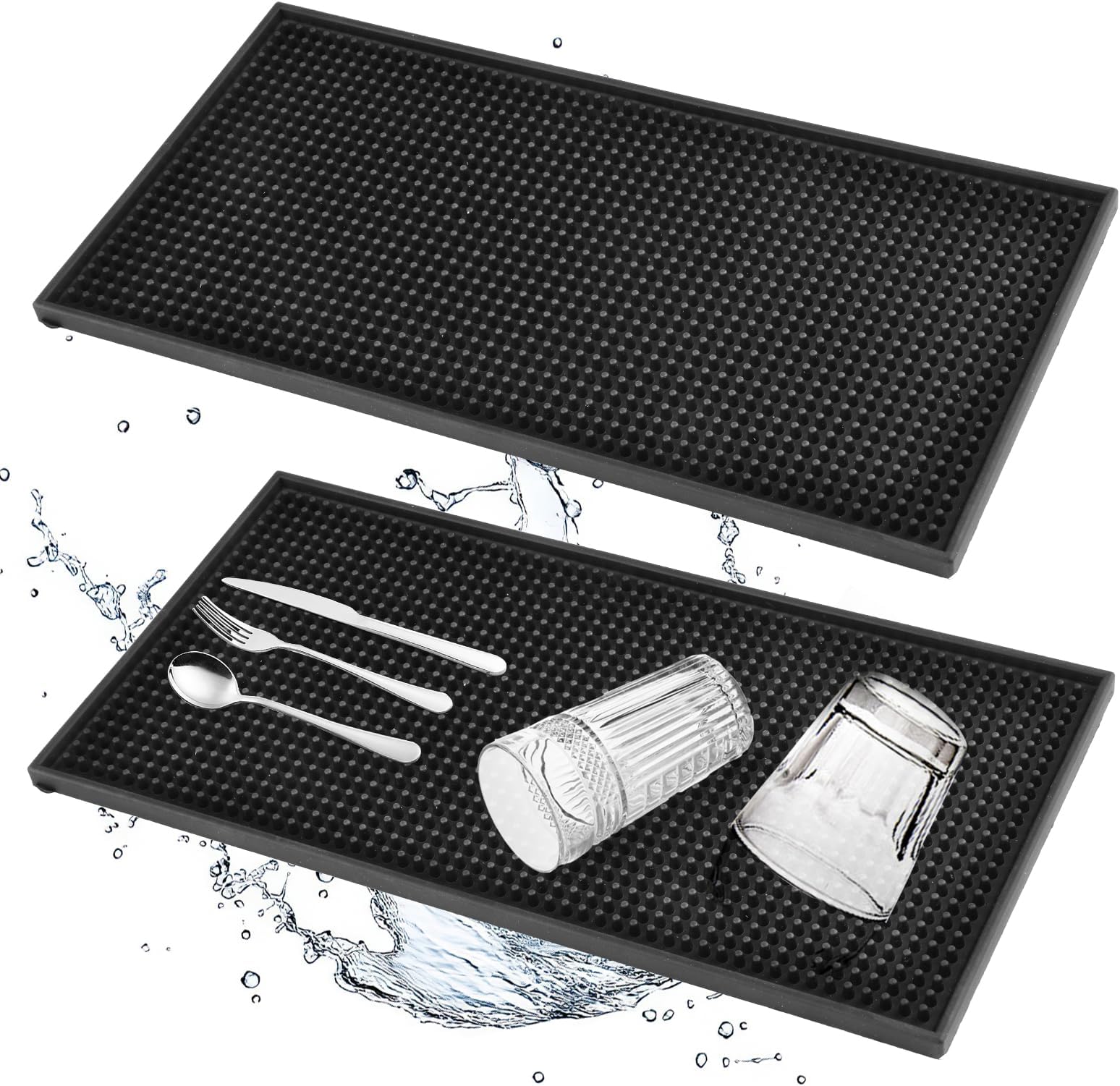 Silikon Abtropfmatte 37x28cm - Rutschfeste Spülmatte Für Küchenspüle