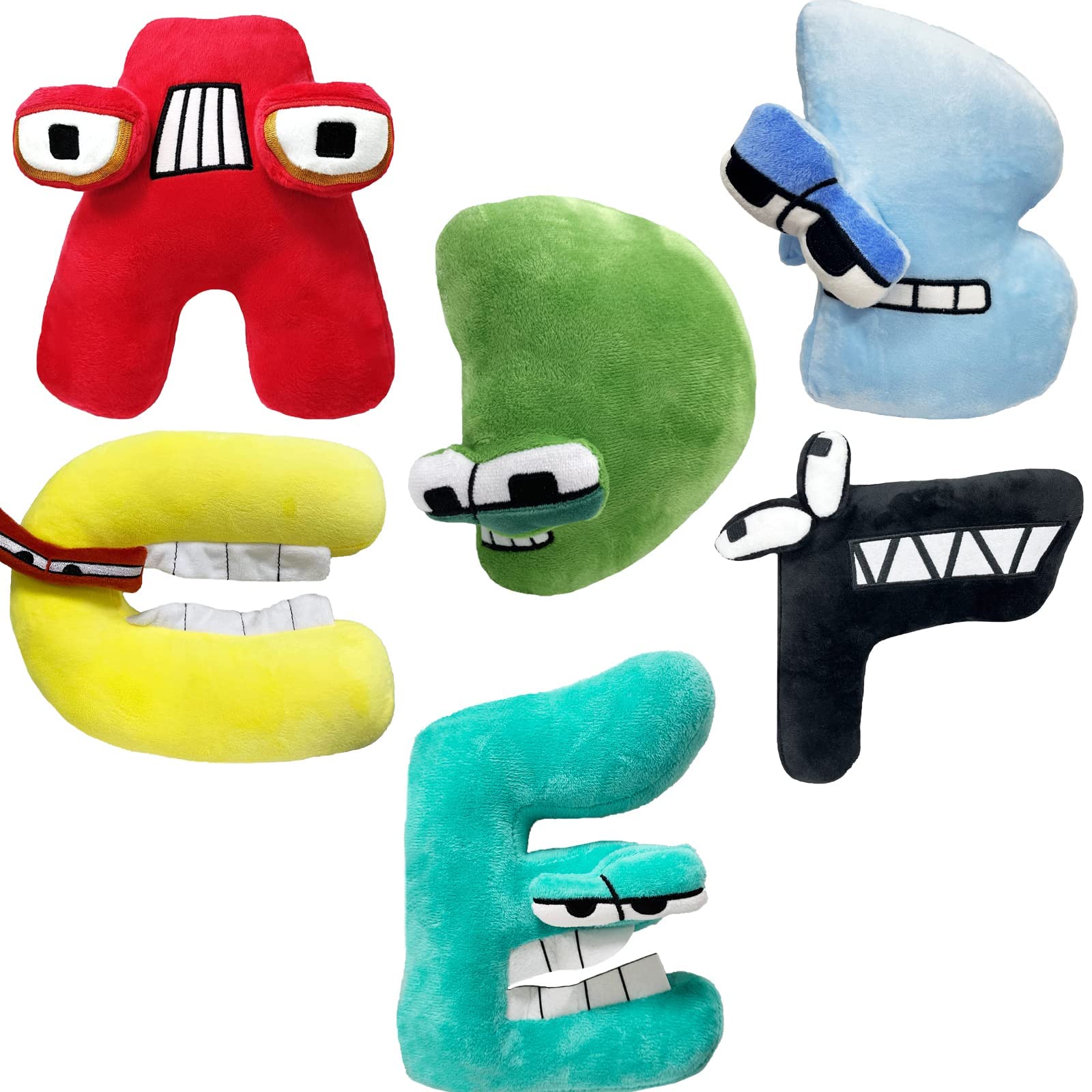 AigoAnyou Alphabet Lore Plush, 6 Pcs Alphabet Lore Plush Animal Toys, Fun Stuffed Alphabet Lore Plush Figure Suitable for Gift Giving Fans Ldeas