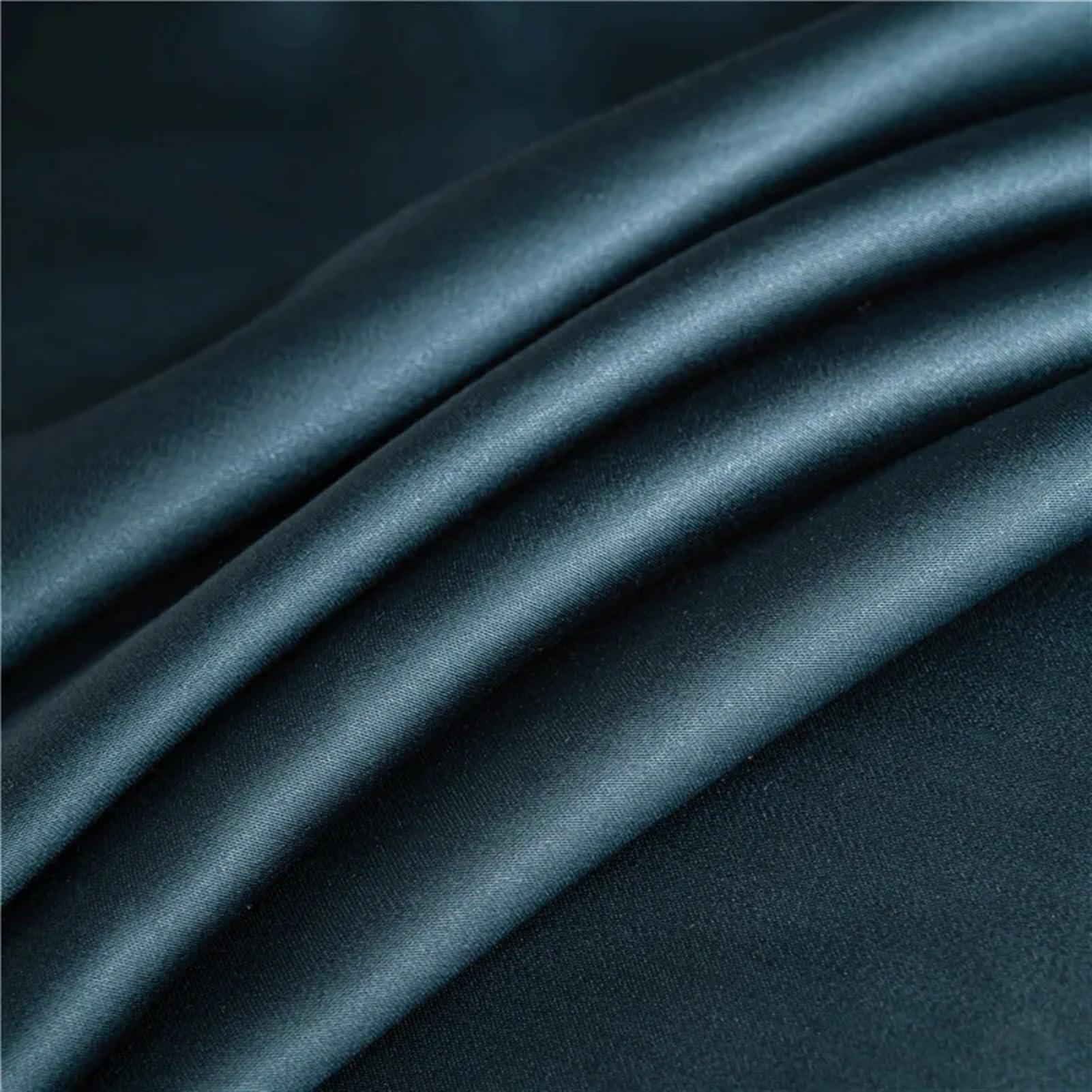 LUKYWANG Summer Ice Silk Sheets Natural Mulberry Silk Flat Sheet Solid Color Bed Sheet King Size Bedding Sheet Home Textile Sheet Ice Silk Bed Sheet(Dark Blue,Custom size)