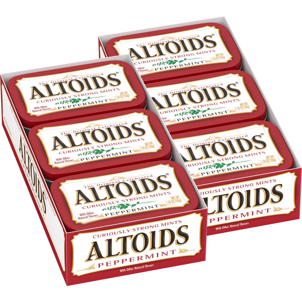 Altoids Classic Peppermint Breath Mints 1 76 Ounce Pack of 12