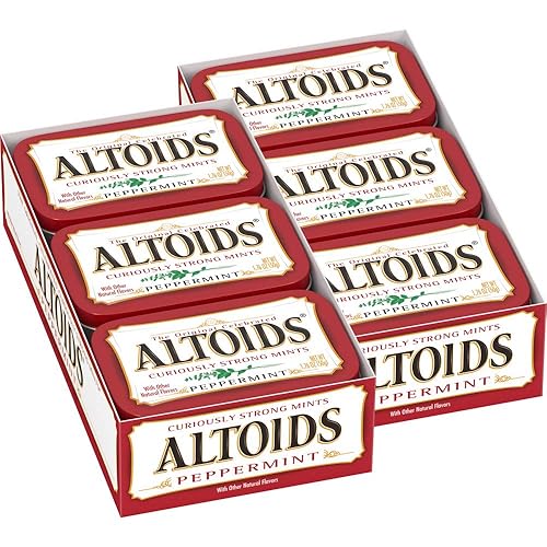 Altoids - Clásicas pastillas sabor menta lata de 176onzas paquete de 12