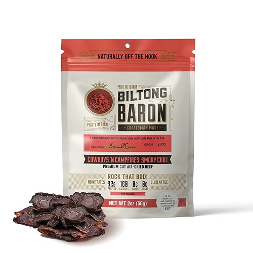 Miniatura 8 de Biltong Baron Jerky de carne seca al aire - Paquetes de bocadillos saludables para dietas Keto, Paleo y Enteras 30 - Defensa de vampiros receta en