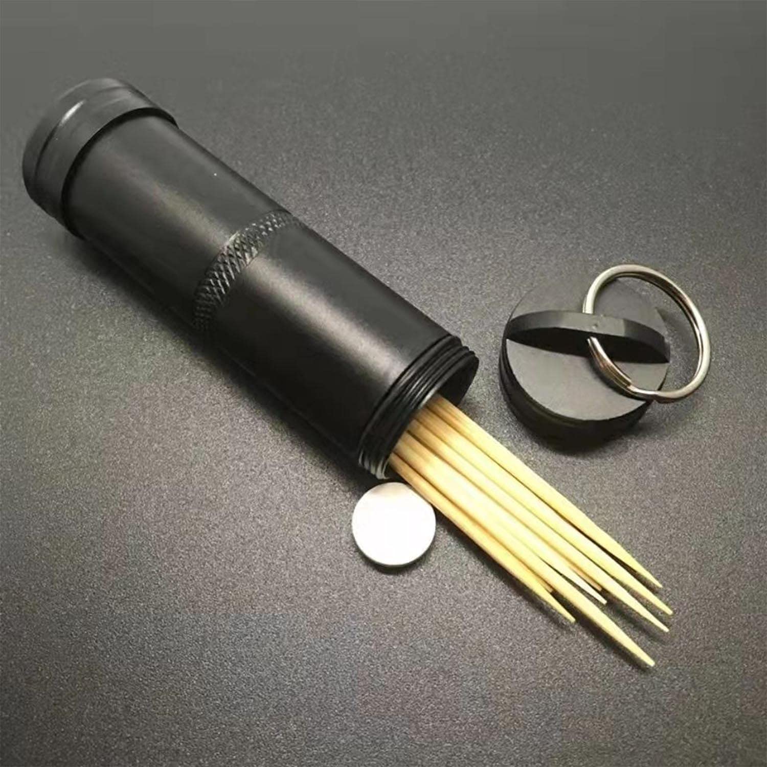 Set 2 Contenitori Ermetici In Alluminio Con Moschettone - Impermeabili, A Prova Di Odore, Per Escursionismo