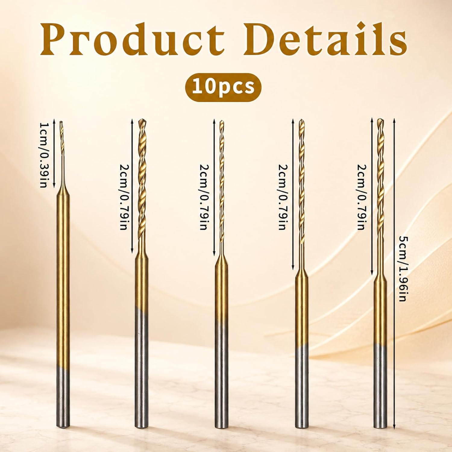 10PCS Mini Drill Bits Micro Engraving Drill Bits Mini Twist Drill Bit Set