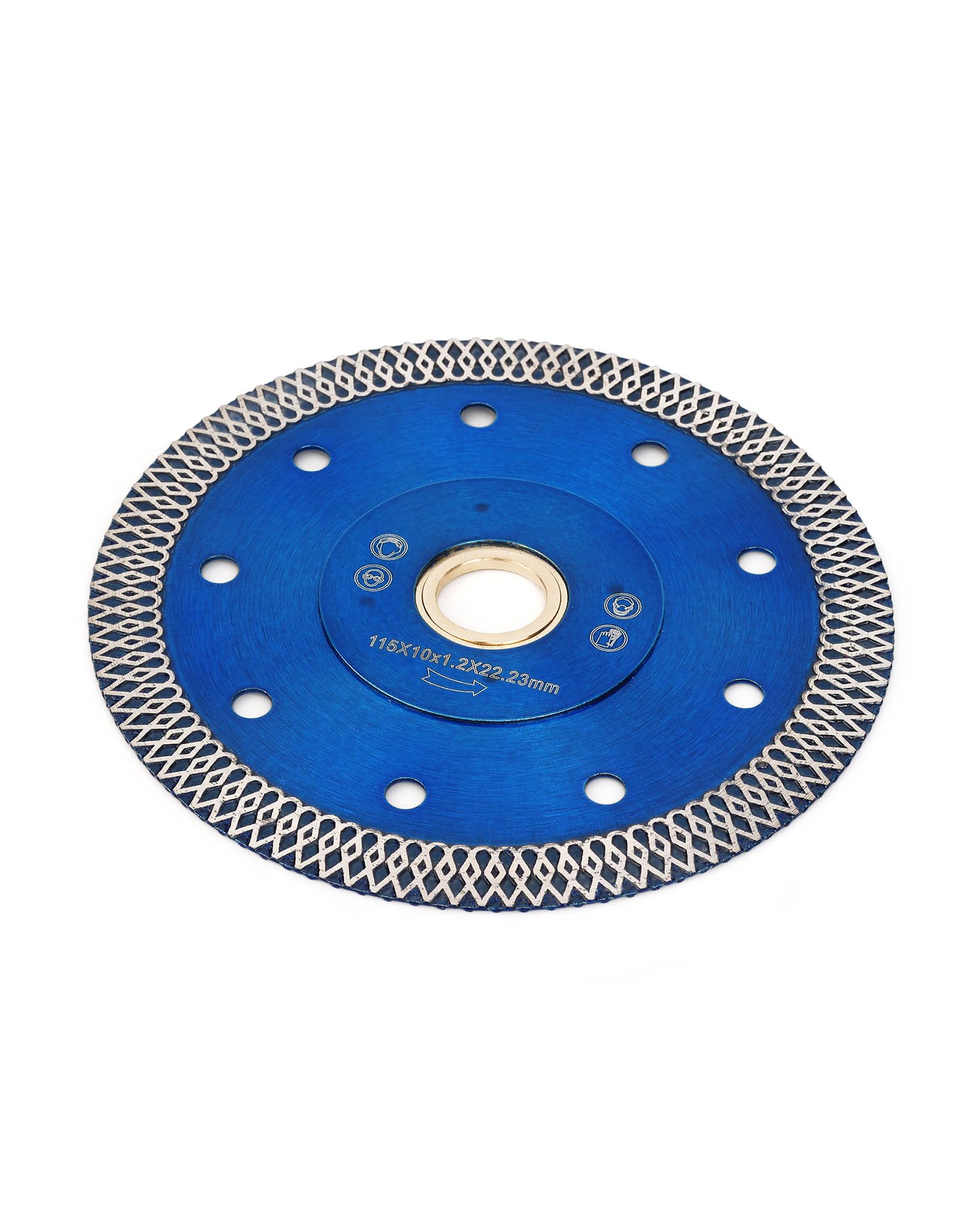 115mm Diamond Porcelain Cutting Disc Turbo Diamond Cutting Blade for Granite Marble Ceramic Tiles, Blue - Image 2
