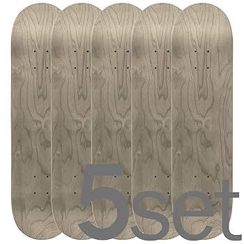 5枚セット売り！ 板 スケートボード 8インチ ブランクデッキ 部品 赤 Amazon | 全8カラー 5枚セット スケートボード ブランクデッキ 8