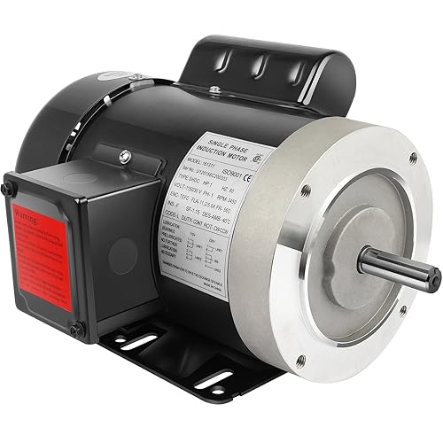 Miniatura 1 de 1 HP Motor eléctrico de uso general monofásico Motor 3450 RPM 115230V 11.25.6A 56C Marco TEFC CWCCW