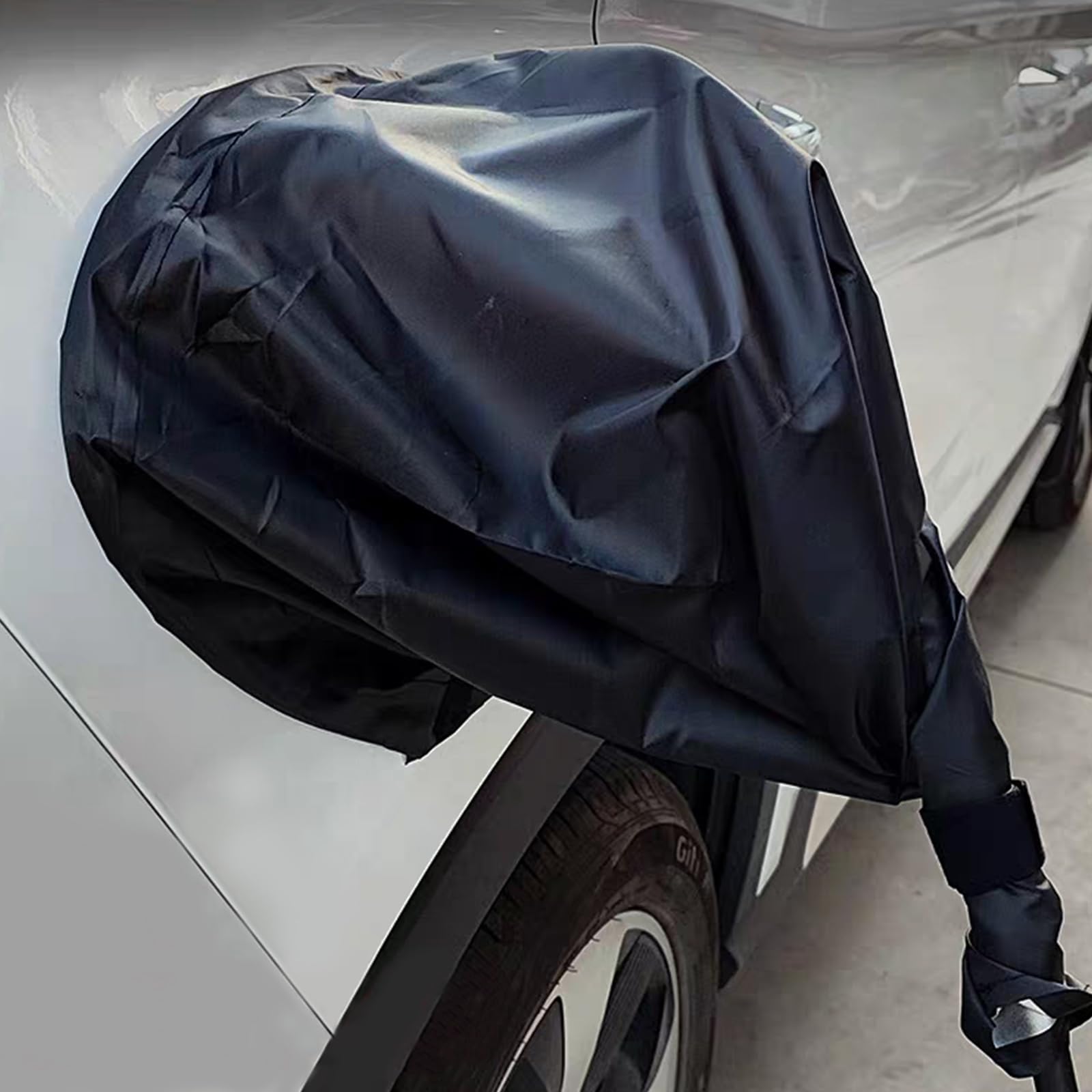 Ladebuchse Regenabdeckung Schutzhaube, EV-Ladeanschluss-Abdeckung, Regensichere, wasserdichte Outdoor-Ladeanschluss-Steckerabdeckung, für EV Ladegeräte wasserdicht, Schnee, Regen (Schwarz)