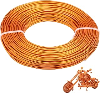 12 Gauge Aluminum Craft Wire, 33Ft 2mm Bendable Anodized Wire(Orange)