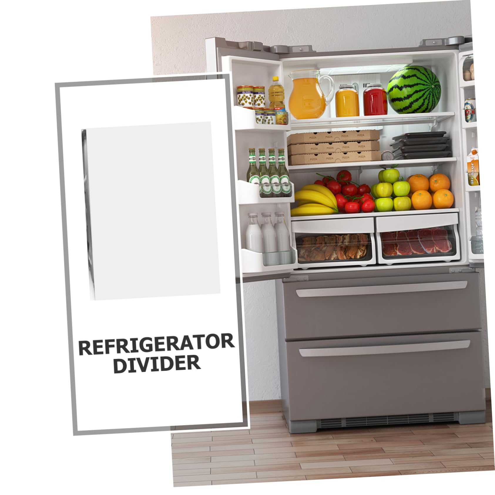 Glasplatte für Kühlschrank aus Robustem Glas Ersatzablage mit Bruchsicherer Konstruktion Küchenergänzung für Gefrierfach und Kühlschrankregal