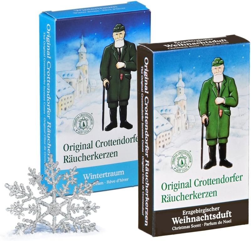 CrottendorferRäucherkerzen Christmas Incense Cones Ore Mountains + Winter Dream