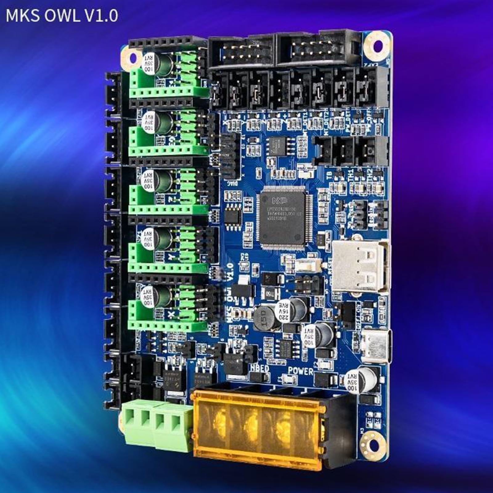 3D Drucker Steuerplatine OWL 32-Bit Doppeldruckkopf Motherboard 150 MHz LPC5528 TS35-Schaltkreis Mainboard Controller Integrierter Schaltkreis Controller