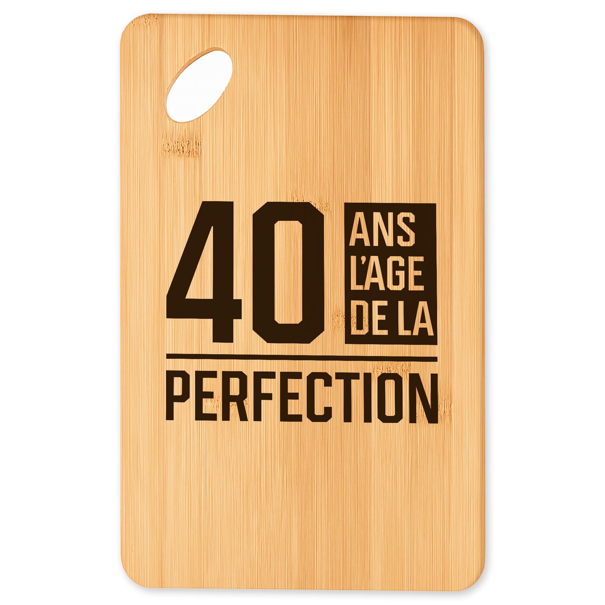 Planche à découper 40 ans pour vos soirées barbecue et apéro