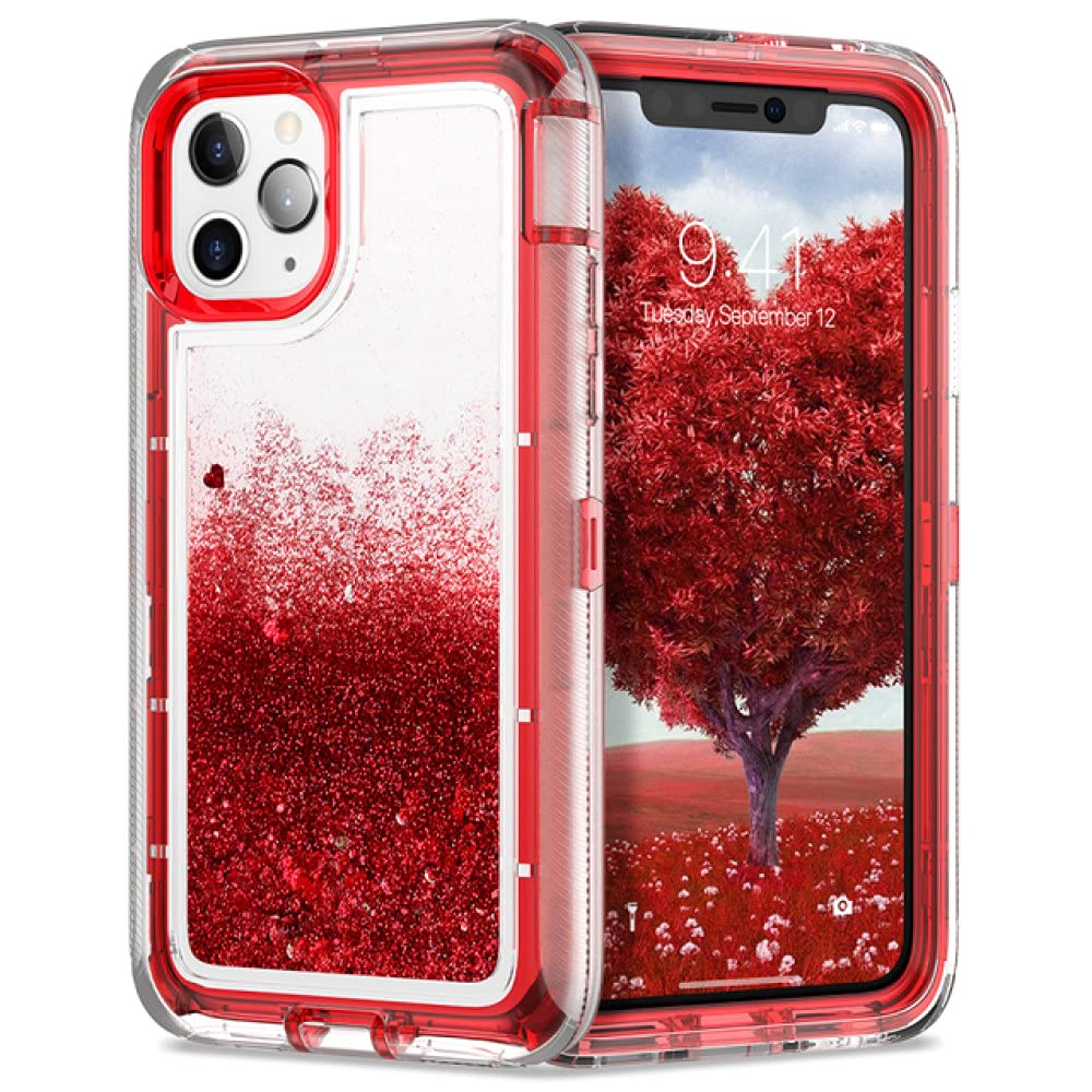 Coque antichoc iPhone 13 Mini évite les bris d'écran couleur rouge