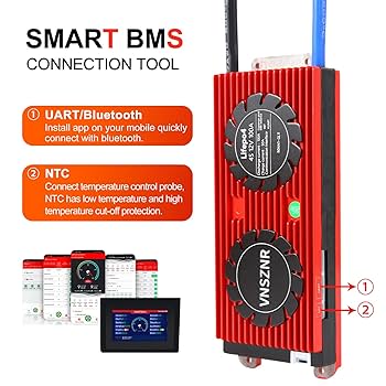 Amazon.co.jp: Bluetoothスマート LiFePO4 BMS 12V 4S 100Aリン