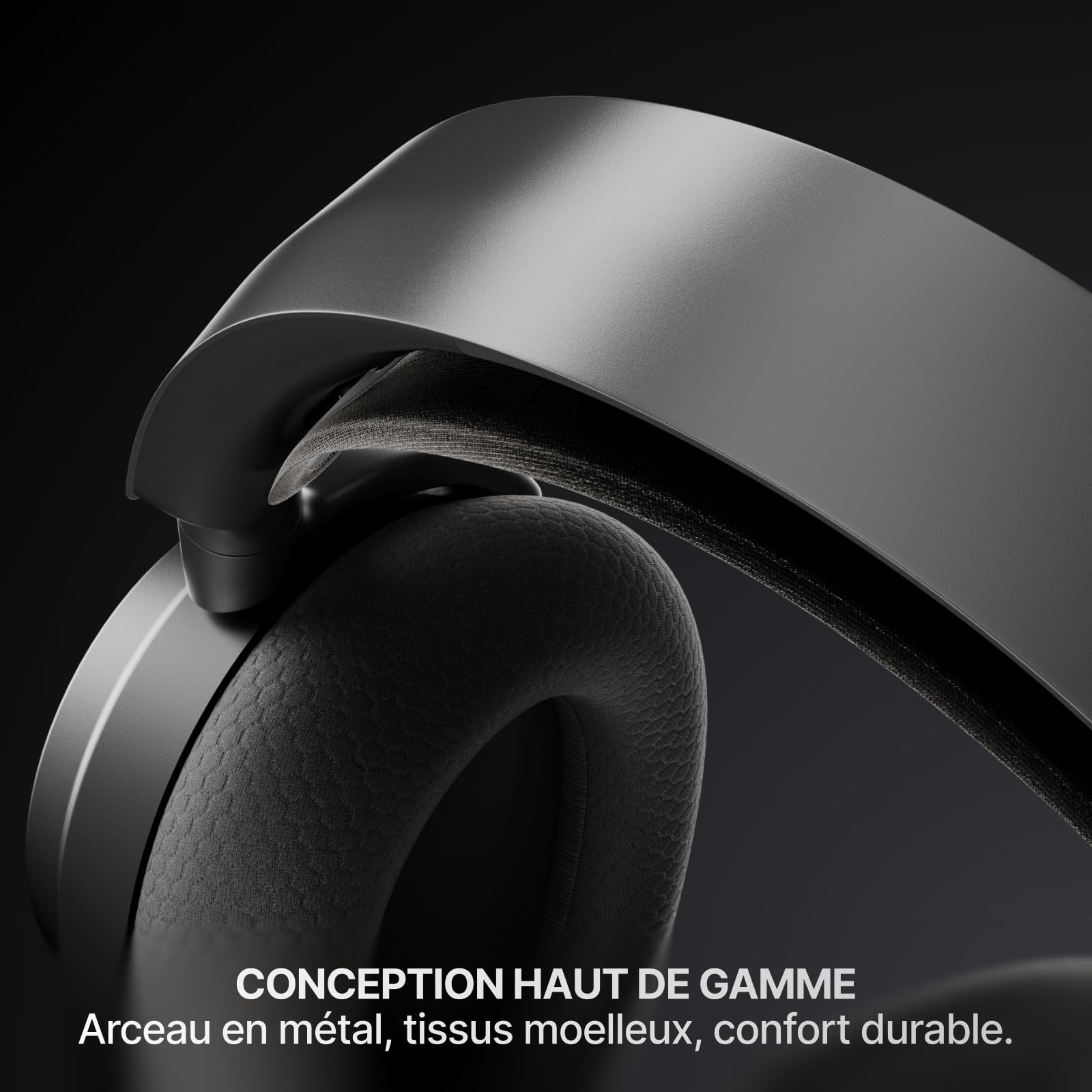 SteelSeries Casque sans fil Arctis Nova 7 multi-plateforme Gen2 -Contrôle des applications en temps réel - 50H+ -Haut-parleurs magnétiques en néodyme -Mixable 2,4GHz/Bluetooth -PC,PS5,Switch1/2,Mobile