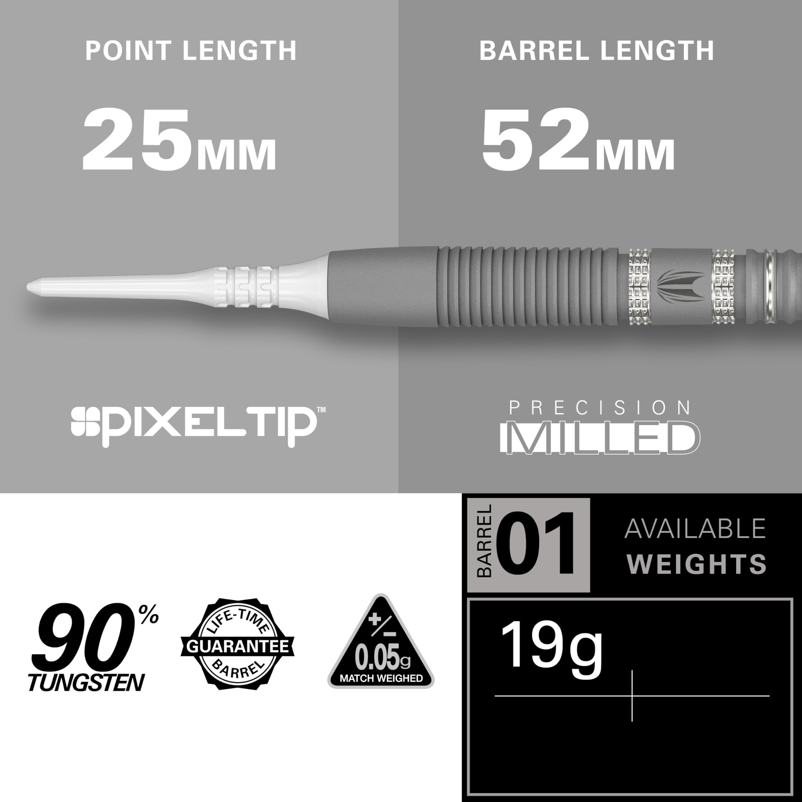 Rapier II ダーツセット 90%タングステン 18gNO5 ダーツショップNOB / スチールダーツ