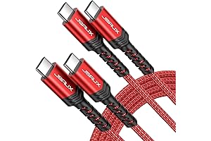 jsaux usb c cables 2-pack 6.6ft+6.6ft