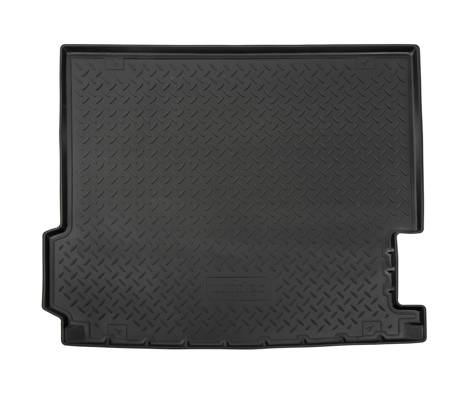 J&J AUTOMOTIVE | NORM Vasca Baule Per Bagagliaio In TPE Gomma Su Misura Adatti Per Zafira B 2005-2010, Bordo alto 4 cm, Antiscivolo, Inodore