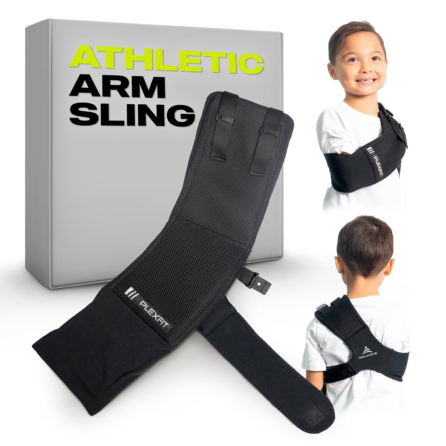 Athletic Kids Arm Sling (Child Right, Black)