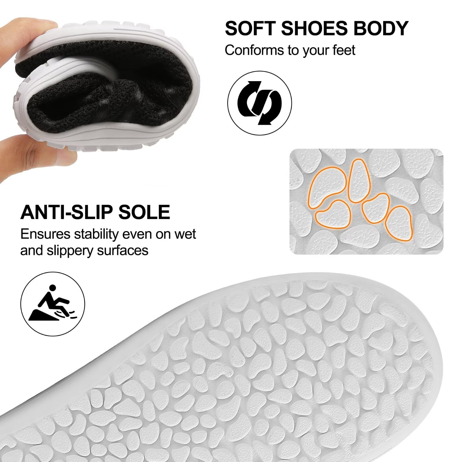 Merdoo Zapatillas de deporte para mujer y hombre, ligeras, cómodas, sin cordones, antideslizantes, para gimnasia, transpirables, unisex, talla 37-45