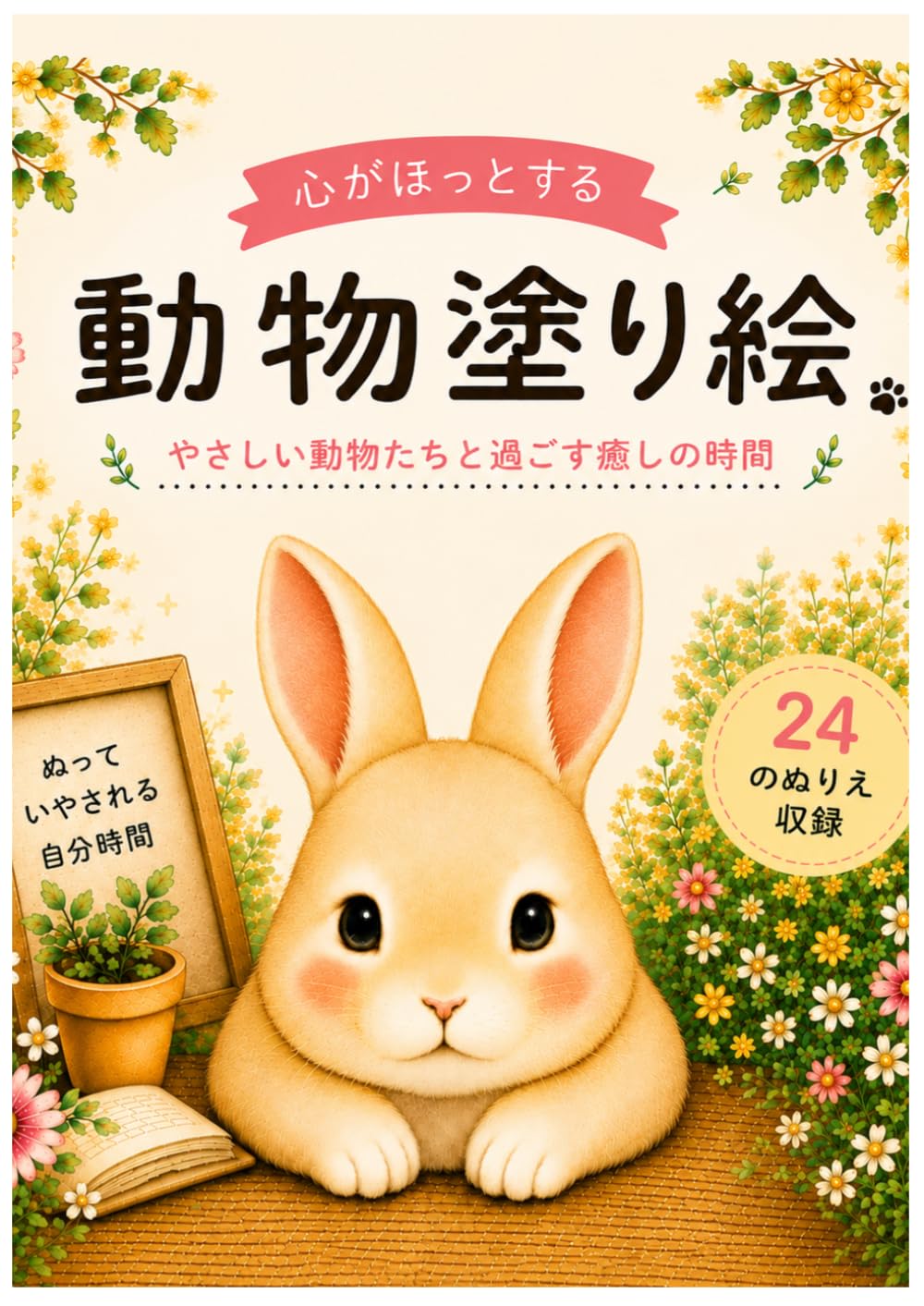 心がほっとする動物塗り絵: やさしい動物たちと過ごす癒しの時間 (ほっと癒しのぬりえシリーズ)