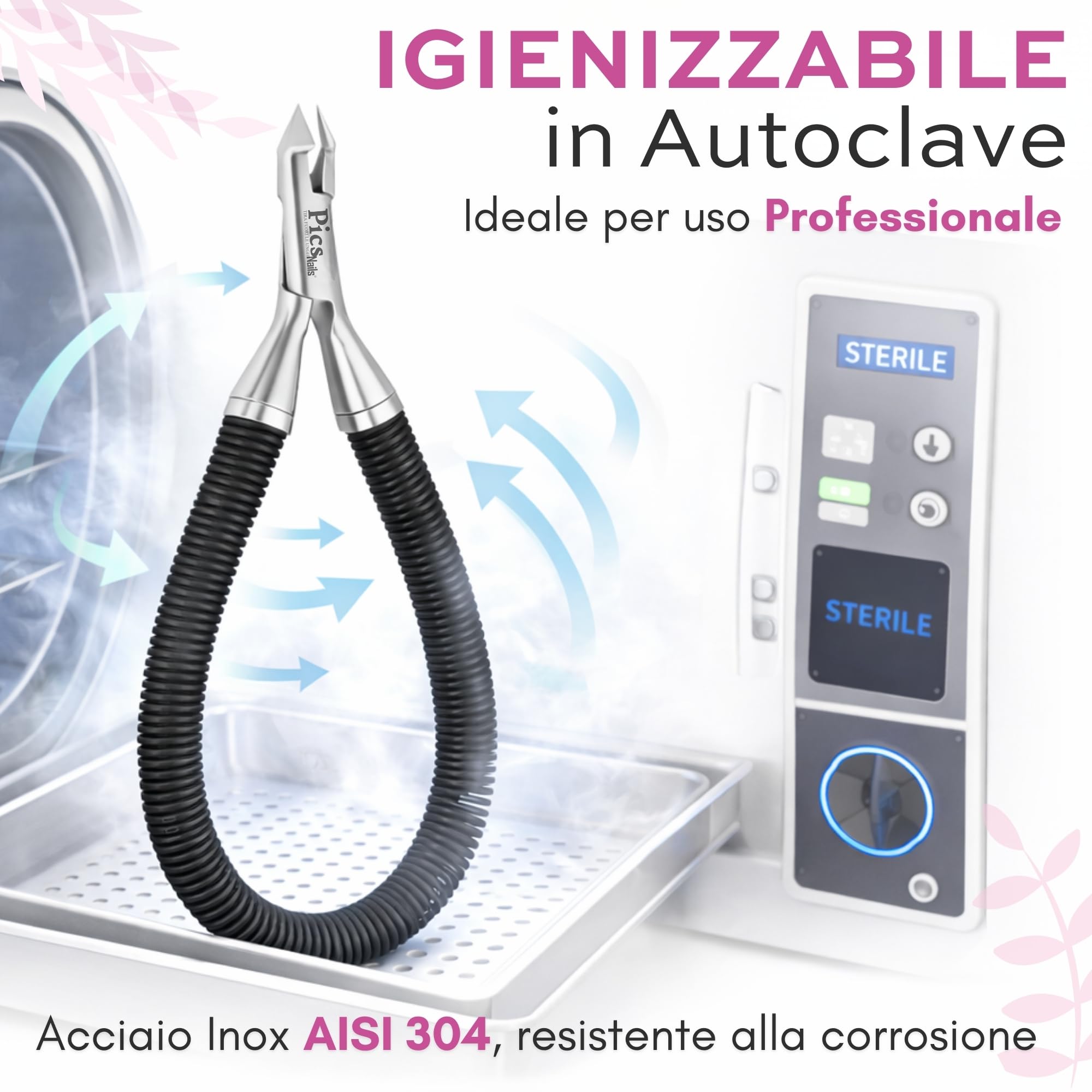 Tronchesino Cuticole Professionale 6mm in Acciaio Inox – Taglia Cuticole Unghie Mani e Piedi, Tronchesina per Cuticole Precisa, Rimuovi Cuticole e Pellicine per Manicure e Pedicure
