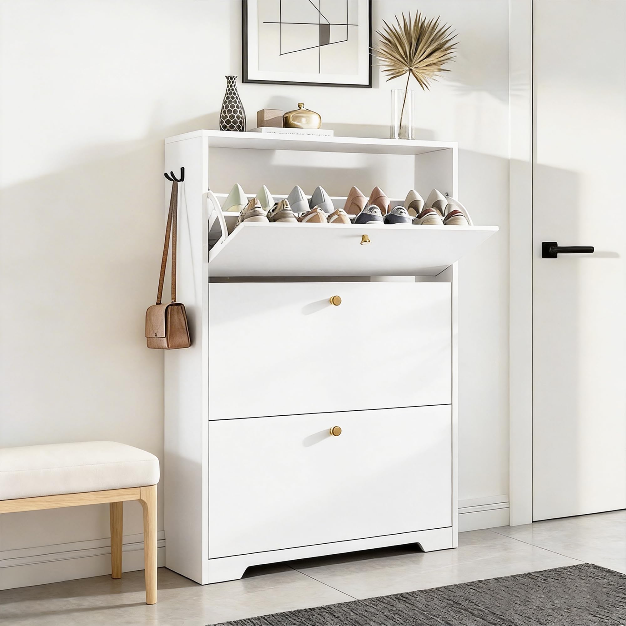 Nicetree White 3-Drawer Cabinet