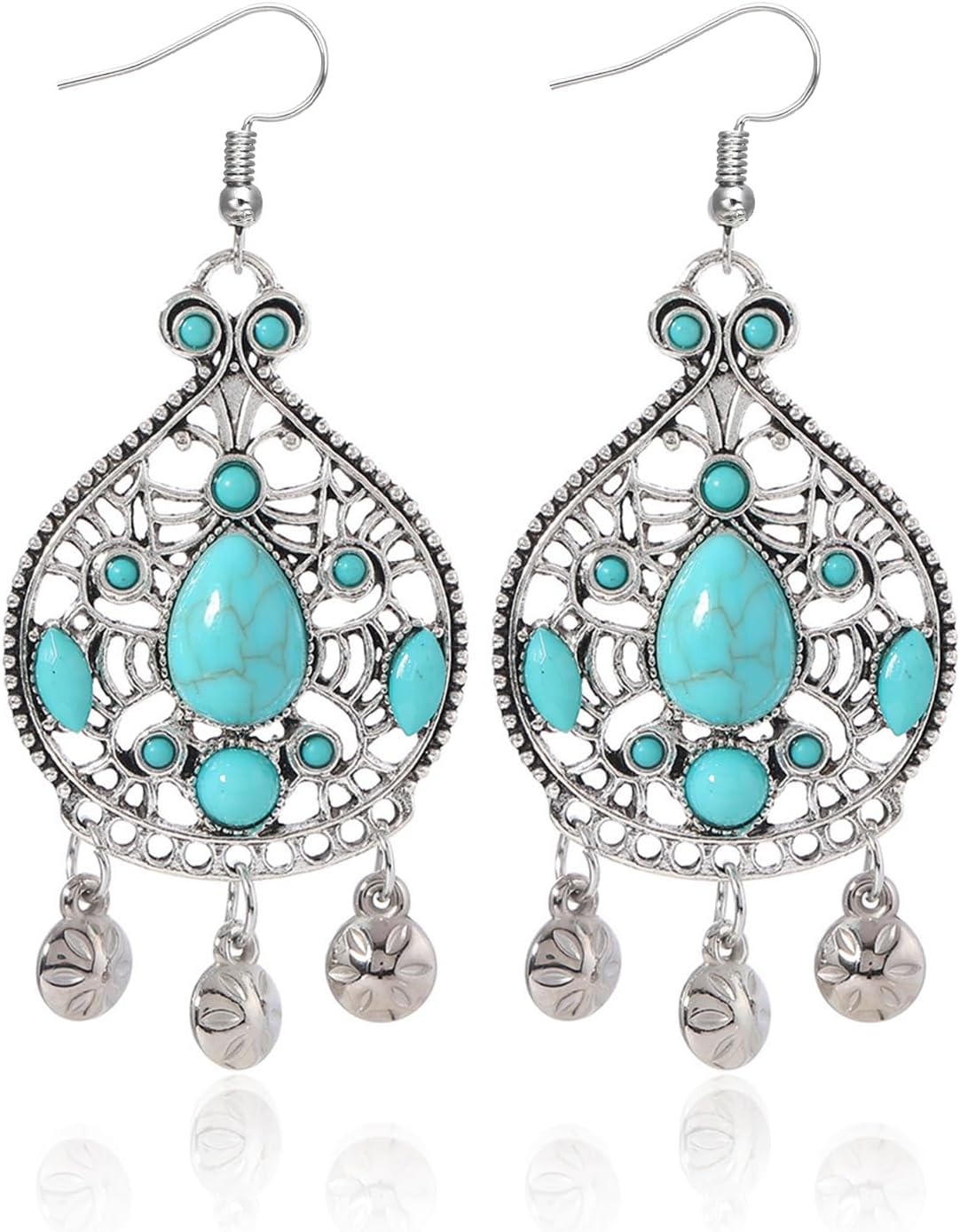 Turquoise Earrings for Women Western Jewelry Country Concert Outfits for Women Cowboy Chic Rodeo Outfit Shirts Dress Accessories