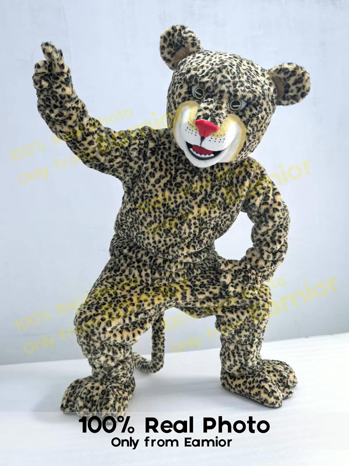 Power Jaguar Mascot Costume for Adults Men & Women with Built-in Fan Inside the Head