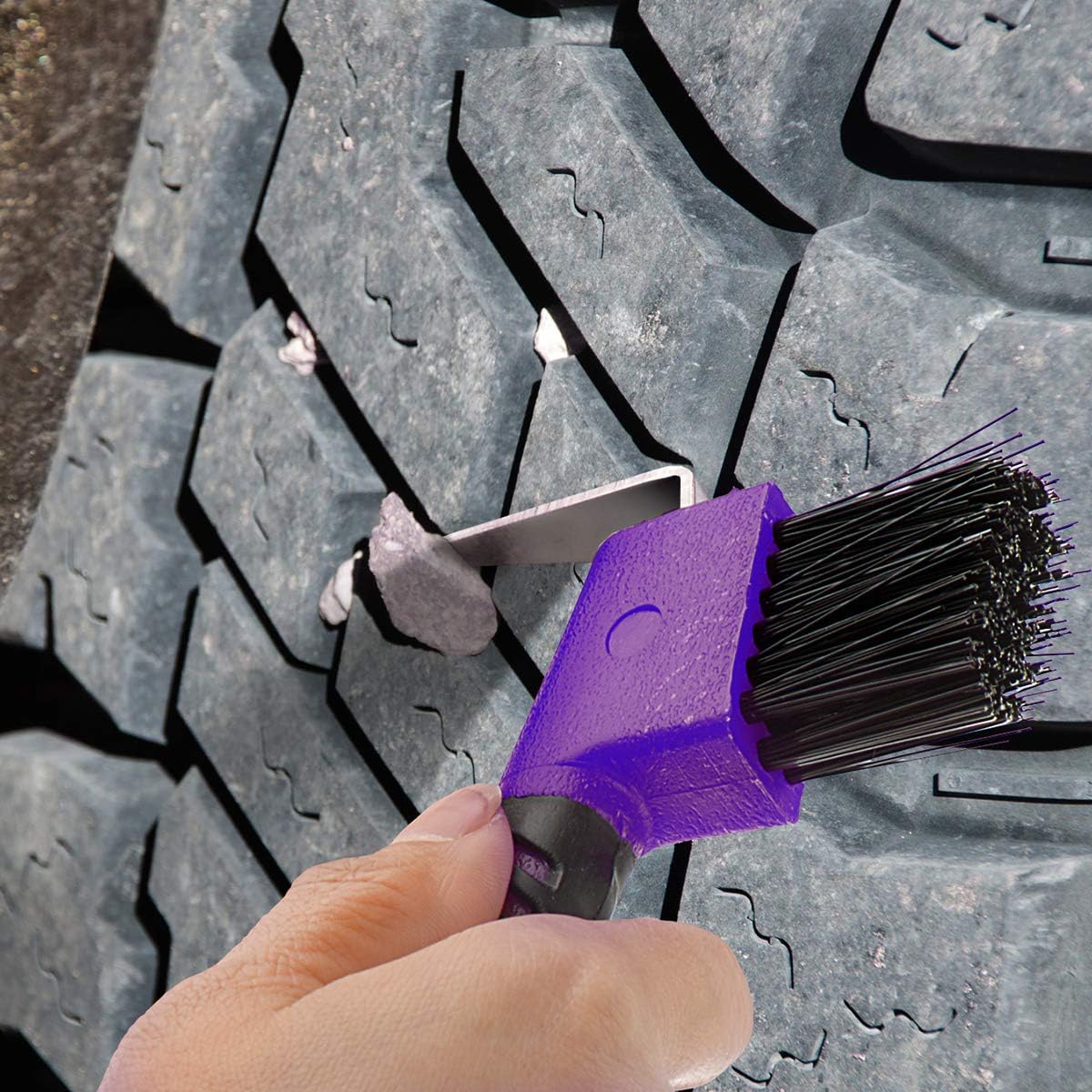 BOTH WINNERS Horse Hoof Pick Brush with Soft Touch Rubber Handle (Purple) : Pet Supplies