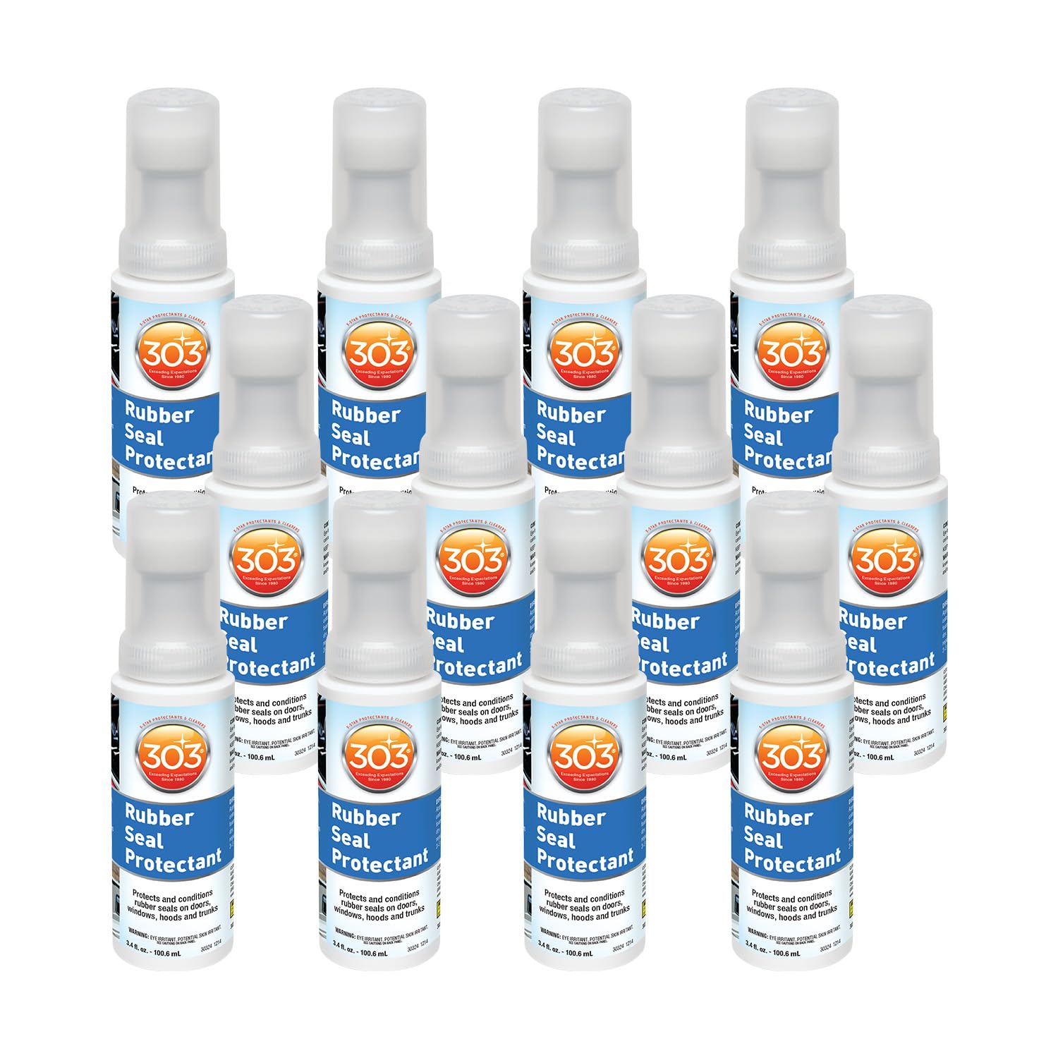 303 Products Rubber Seal Protectant and Conditioner for Weather Seals - Pack of 12 (3.4 fl. oz. )